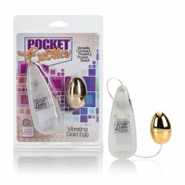 Vibrating Gold Egg Bullet Multi-speed Clitoral Anal Climax Vibe Vibrator Sex Toy