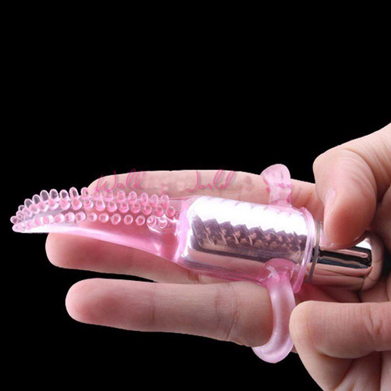 Vibrating Tongue Finger Massager Vibe Vibrator Orgasm Sex-toys for Women
