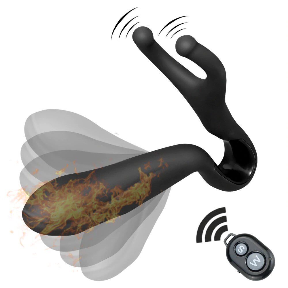 Wireless Remote Control Come Hither Vibrating Prostate Massager Anal Vibe Plug