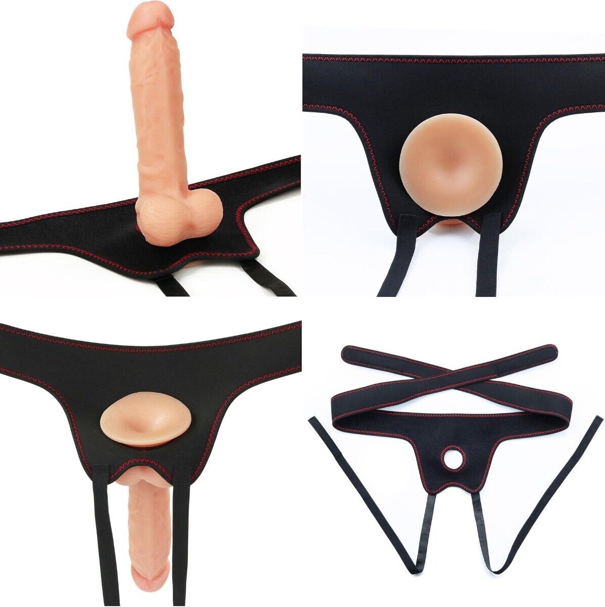 Fully Adjustable Beginner Strap-on Harness Set with Realistic Dildo Dong