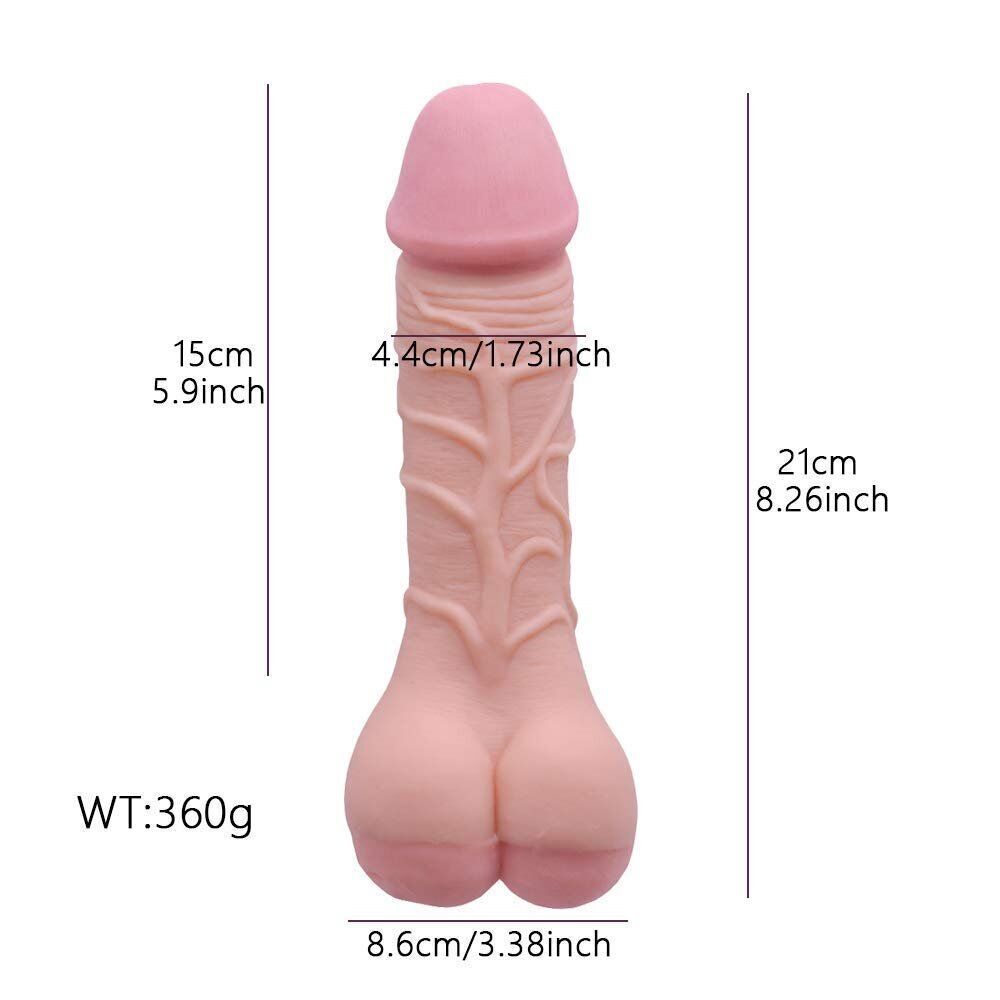 Realistic Male Penis Extension Cock Stroker Sleeve Masturbator Anal Sex Toy for
