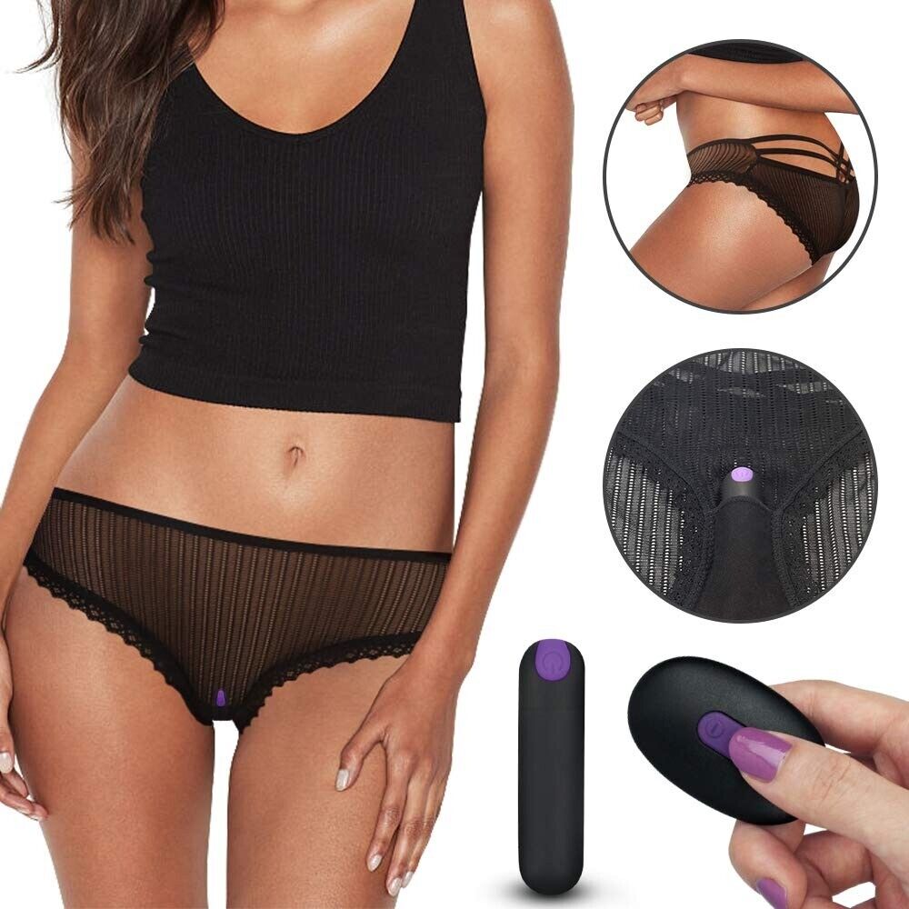 Rechargeable Wireless Remote Control Vibrating Lace Panties Sex-toys for Couples