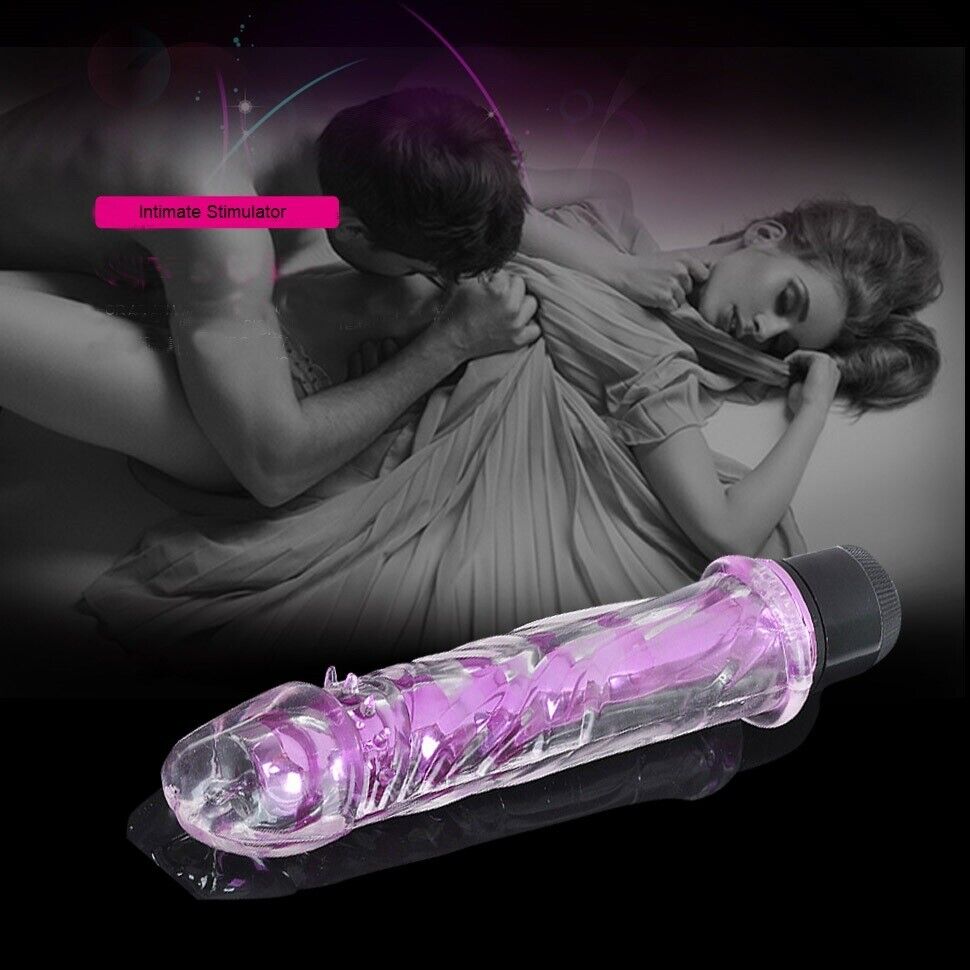 Soft Jelly Multi-speed Realistic G-spot Anal Vibrator Dildo Women Sex Toys