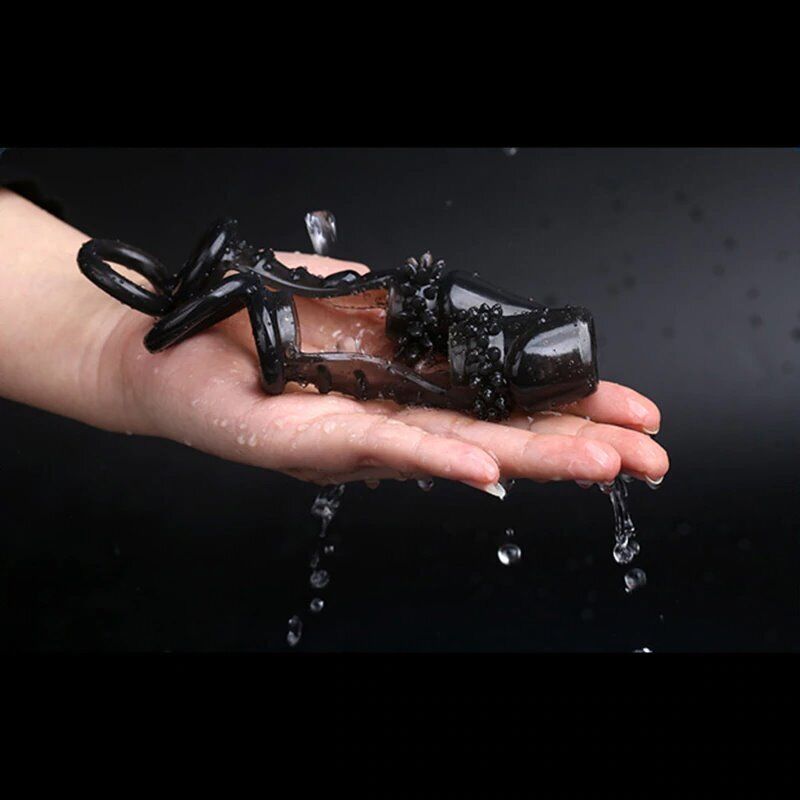 Foreskin Glan Cock Ring Penis Extension Sleeve Enhancer Sex Toys for Men Couples