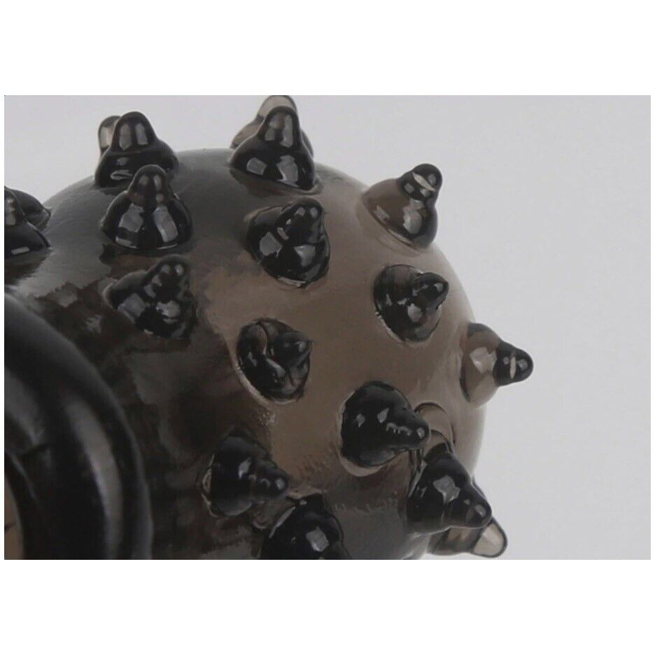 Nubby Male Penis Erection Enhancer Extension Sleeve Cock Cage Ball Ring Sheath
