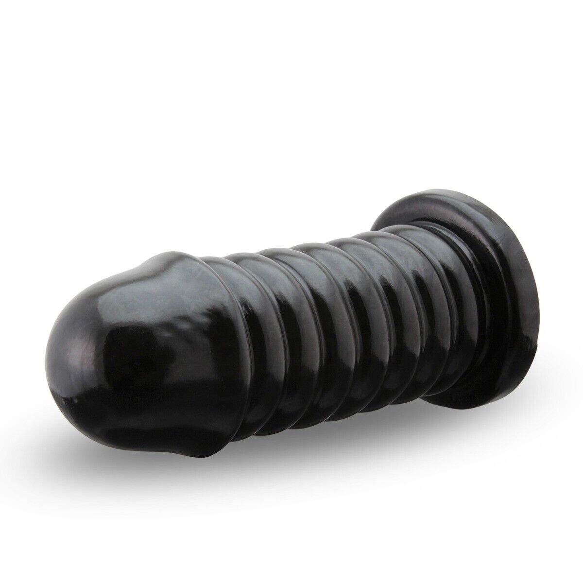 6.9" Large Ribbed Anal Butt Plug Dildo Stretcher Advanced Anal Play Sex Toy