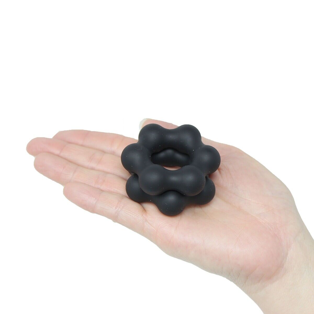 2 Stretchy Silicone Male Penis Enhancer Prolong Delay Sex Cock Ring for Men