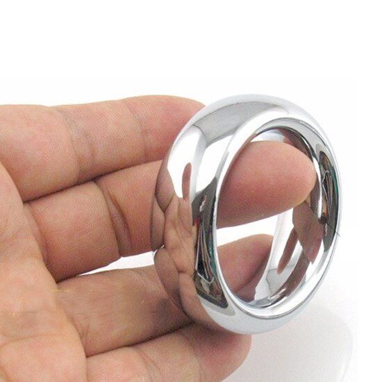 2" Heavy Duty Stainless Steel Metal Silver Cock Ring Penis Enhancer Band