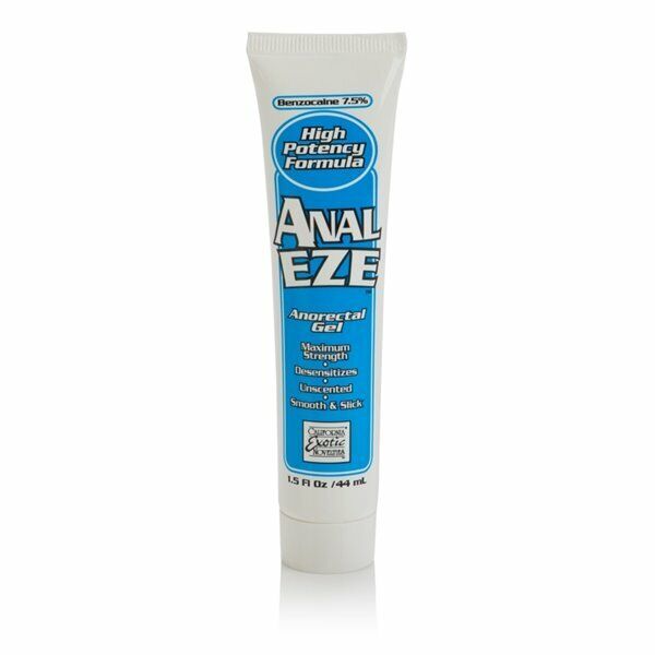 Anal-Eze Anal Desensitizing Gel Cream Lube Lubricant 1.5 oz Maximum strength