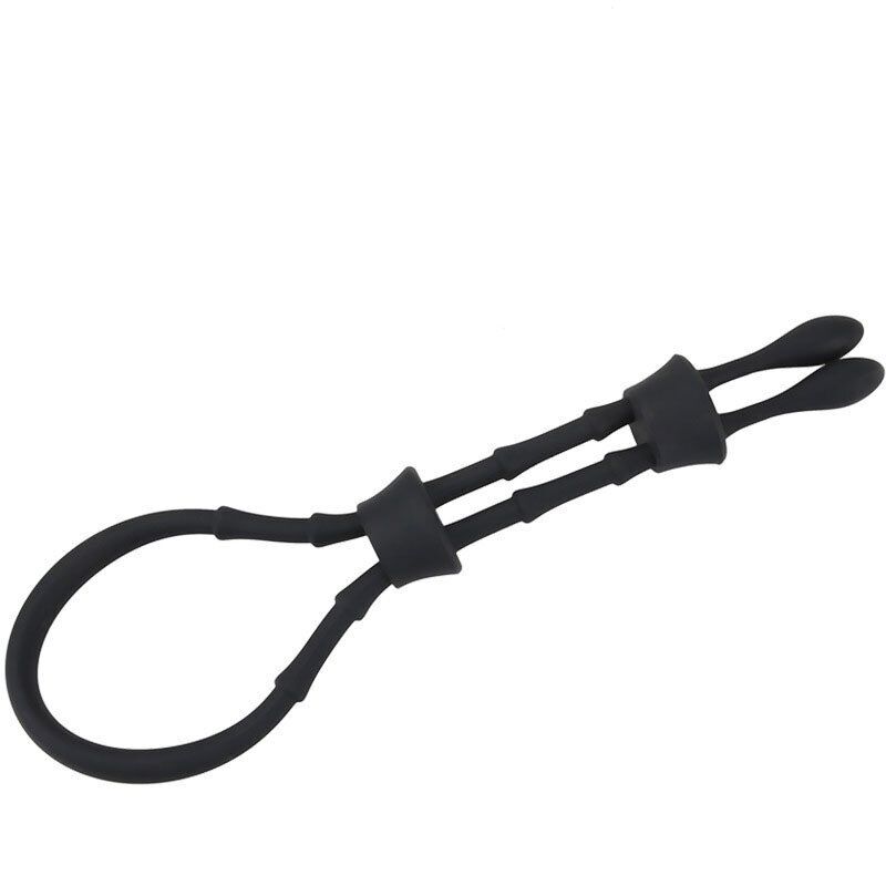 Silicone Lasso Male Erection Keeper Enhancer Prolong Delay Penis Cock Ring