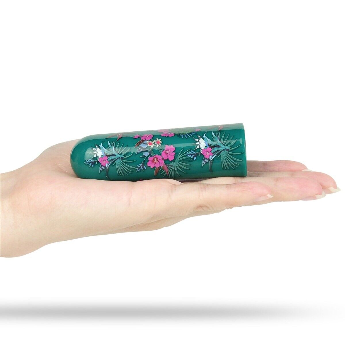 Rechargeable Floral Pattern Power Bullet Vibrator Beginner Sex Toys for Women