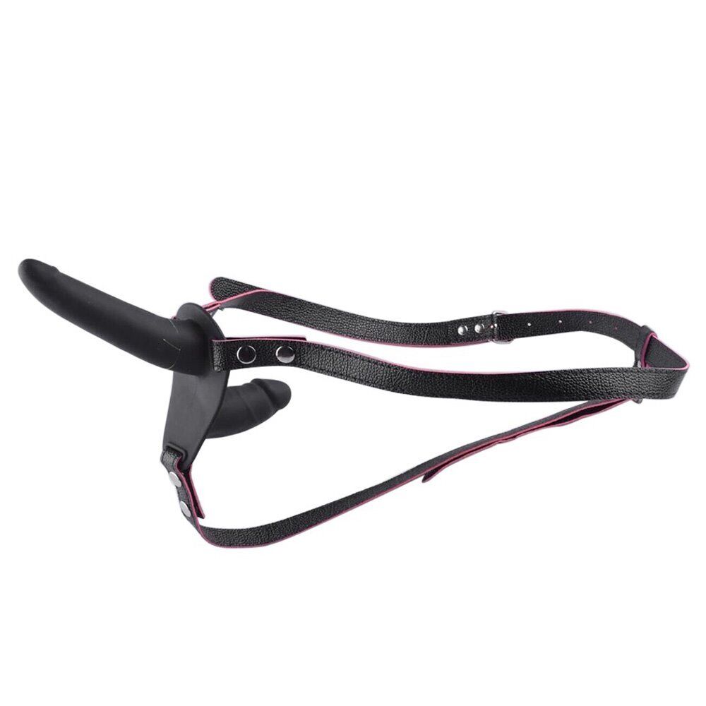 Silicone Double Penetration Ended Dildo Strap-on Harness Lesbian Sex Toys