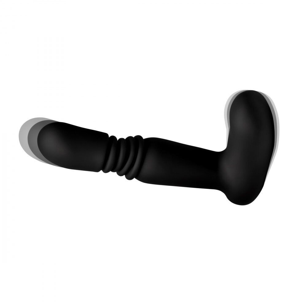 Wireless Warming Thrusting Anal Plug Vibe Prostate Massager for Men Women Couple