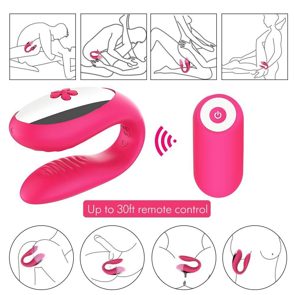 Rechargeable Wireless Remote Control Wearable Vibrator Vibe Couple Lover Sex Toy