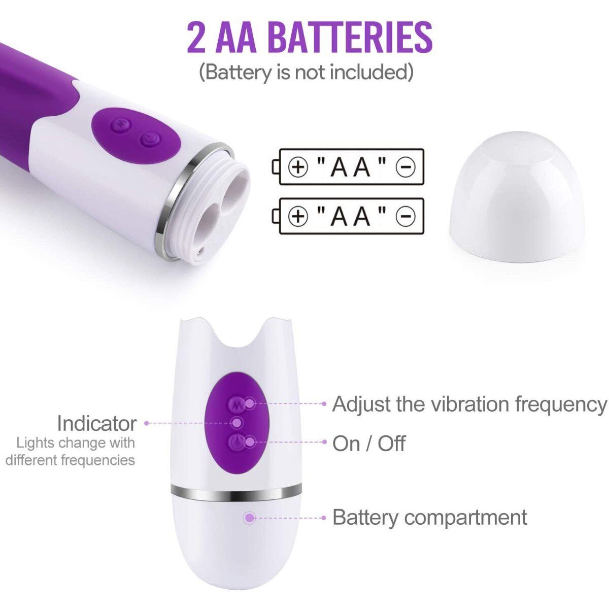Silicone Flexible Realistic Anal Clit G-spot Vibrator Massager Sex Toy for Women