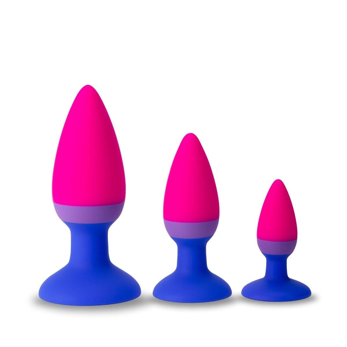 Colorful Silicone Anal Butt Plug Set Anal Training Kit Sex Toys for Men Women