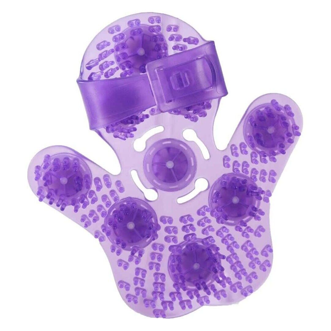 2x Hand Held 360-degree Roller Balls Full Body Massager Glove