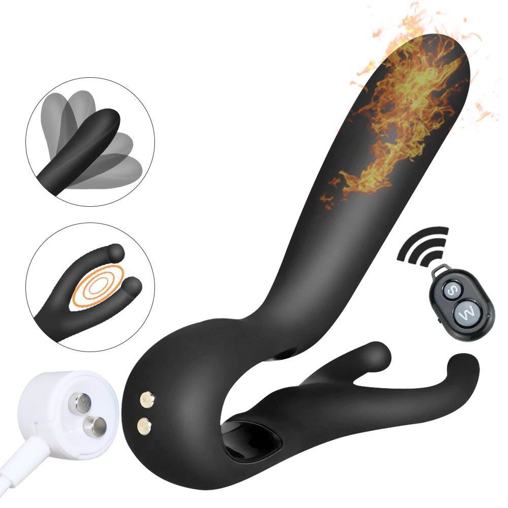 Wireless Remote Control Come Hither Vibrating Prostate Massager Anal Vibe Plug