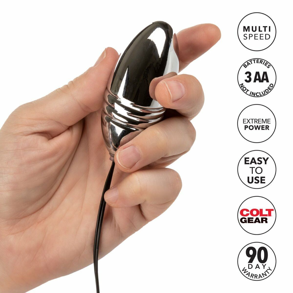 Vibrating COLT Turbo Silver Bullet Discreet Beginner Sex Toy Egg Vibrator Vibe