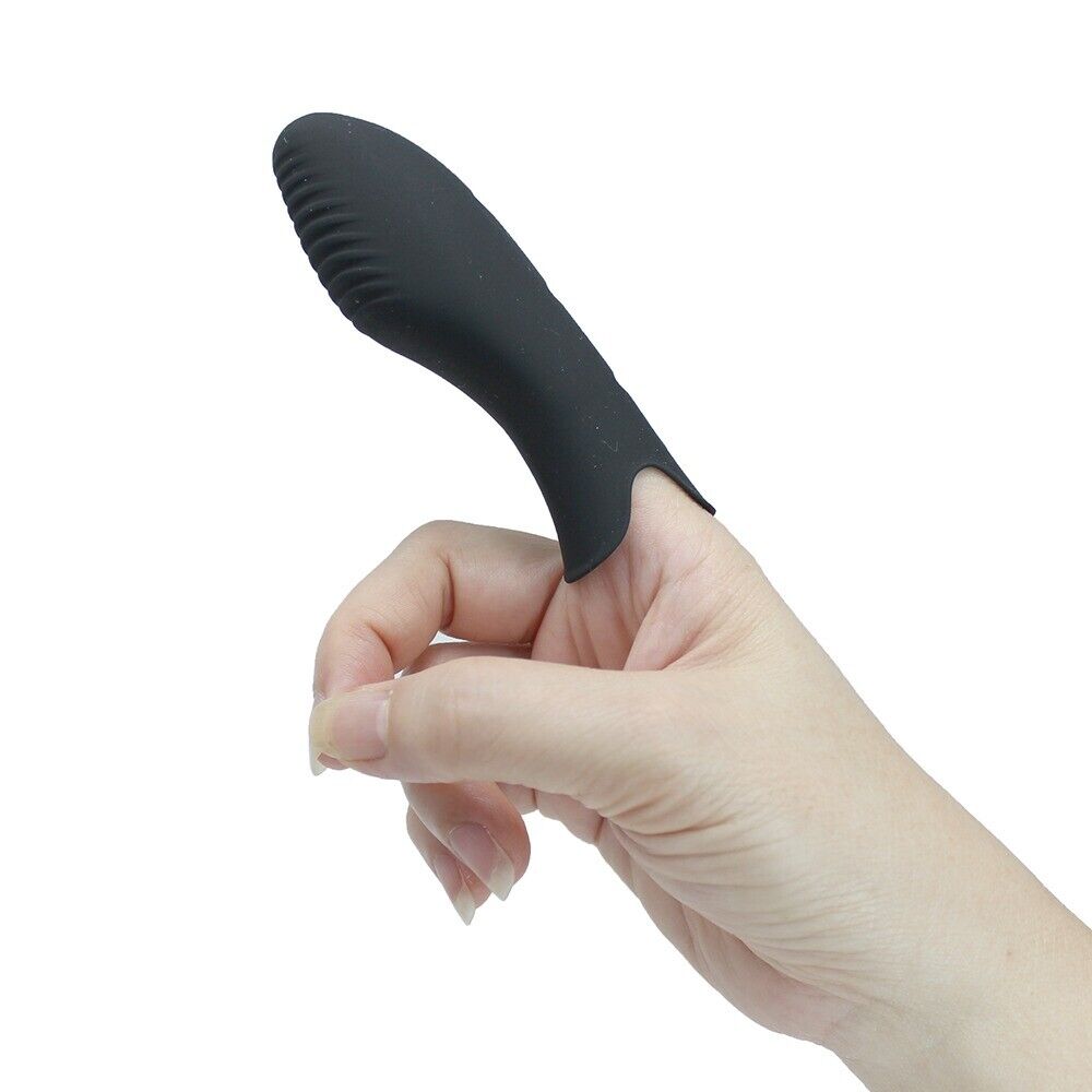 Silicone Finger Massager Vibrator Clit G-spot Foreplay Fingering Orgasm Vibe