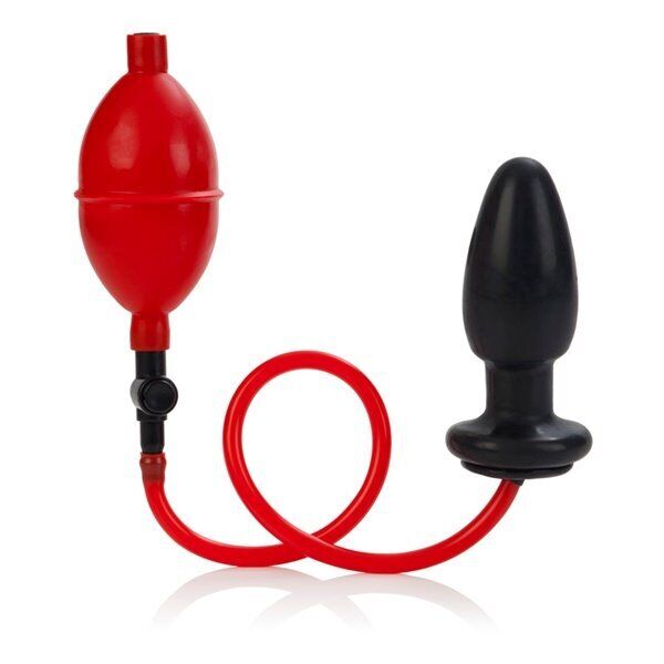 Colt Expandable Inflatable Anal Butt Plug Balloon Pump Dildo Dong w/ Valve