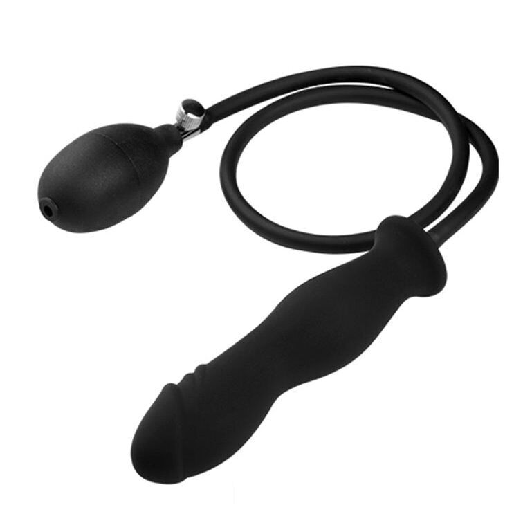 Inflatable Realistic Anal Dildo Butt Plug Balloon Pump Anal Sex Toys