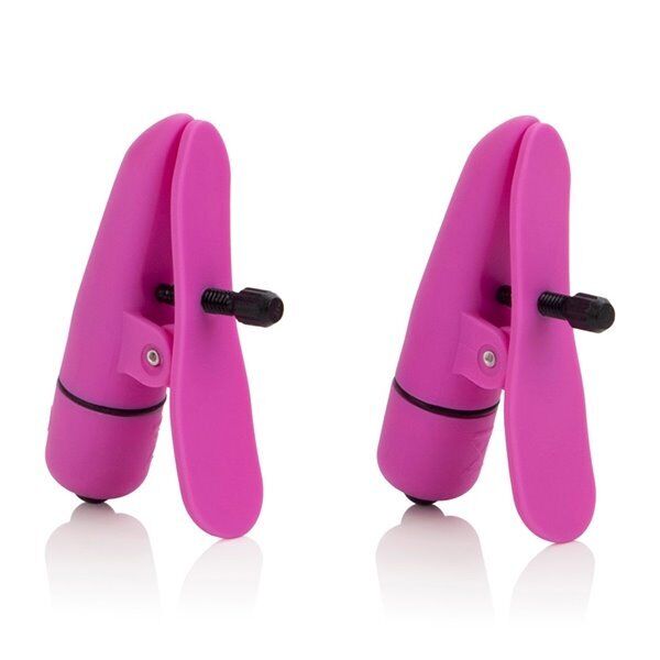 Wireless Cordless Vibrating Nipple Clamps Breast Nipple Play SM Bondage Sex Toy