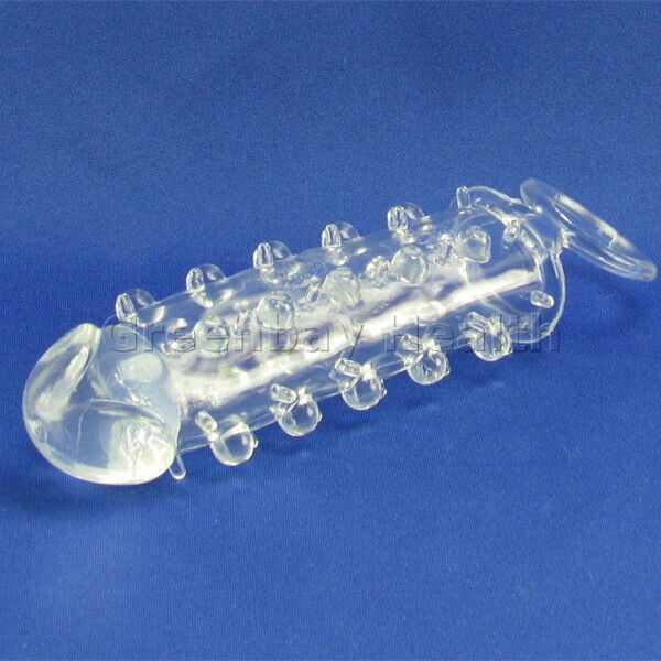 Male Penis Extender Extension Cock Sleeve Girth Orgasm Enhancer French Tickler