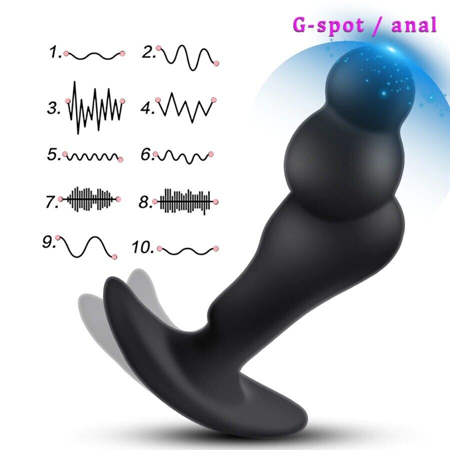 Wireless Remote Control Vibrating Prostate Massager Anal Vibe Sex-toys for Men