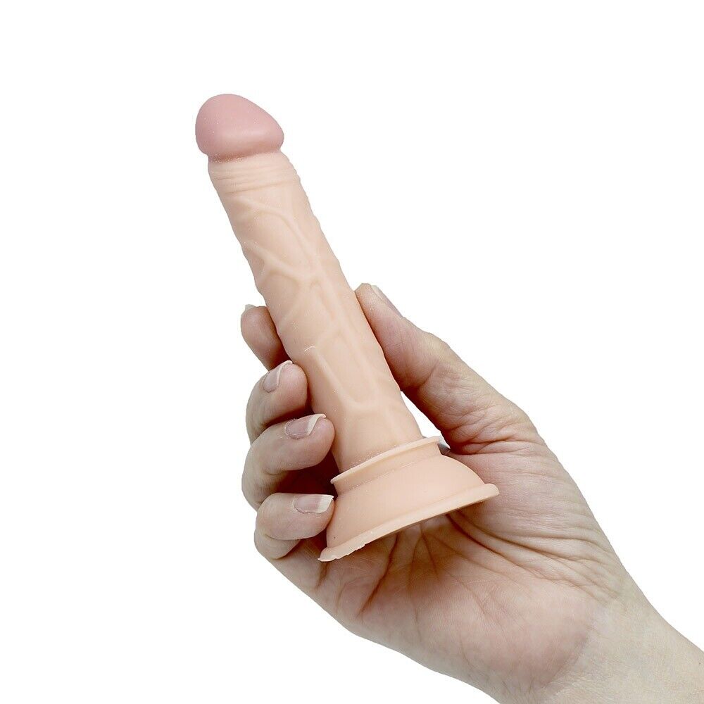 Beginner 5" Slim Realistic G-spot Anal Dildo Dong Sex Toys for Men Women Couples