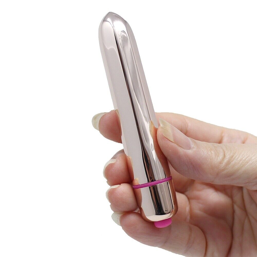 16 Mode Rose Gold Bullet Clit Vibrator Foreplay Sex Toys for Couples Women