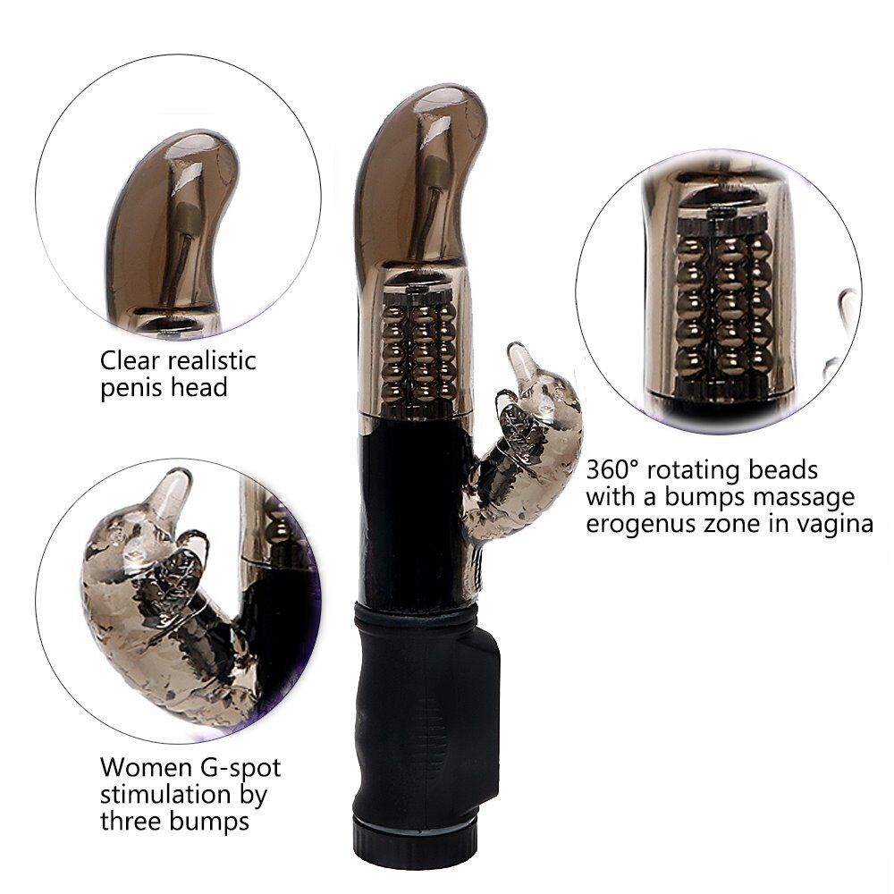 Jelly Clitoral G-spot Rabbit Vibrator Dildo Beginner Sex-toys for Women Couples