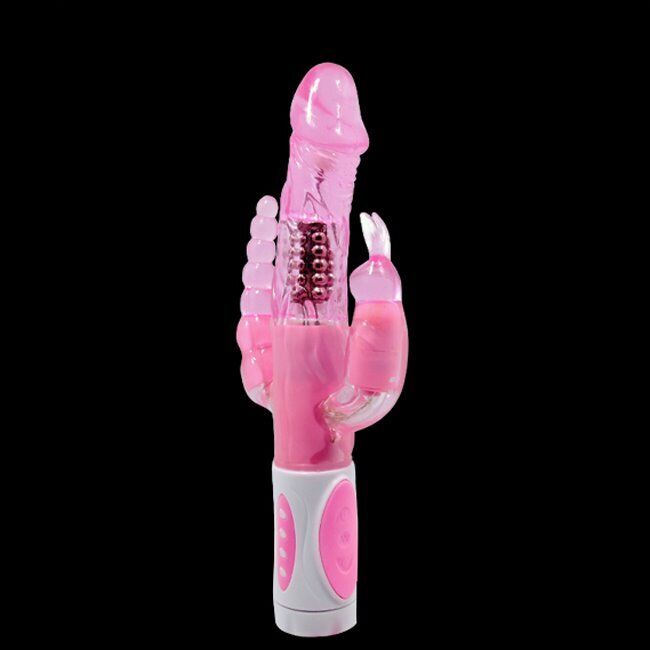 Clitoral Anal G-spot Triple Rabbit Vibrator Vibe Dildo Sex-toys for Women Couple