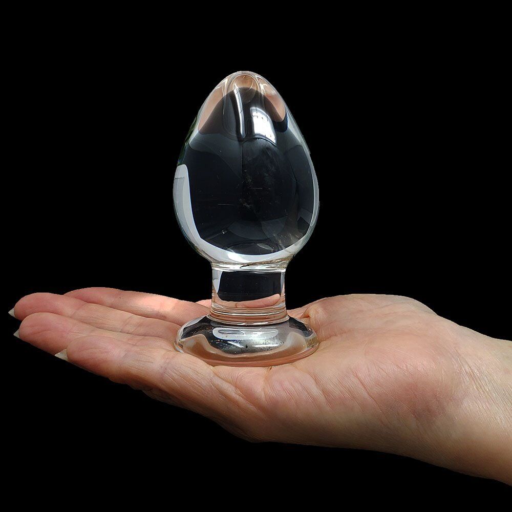 Thick Glass Anal Stretcher Butt Plug Dildo Anal Sex Toys for Men Women Couples
