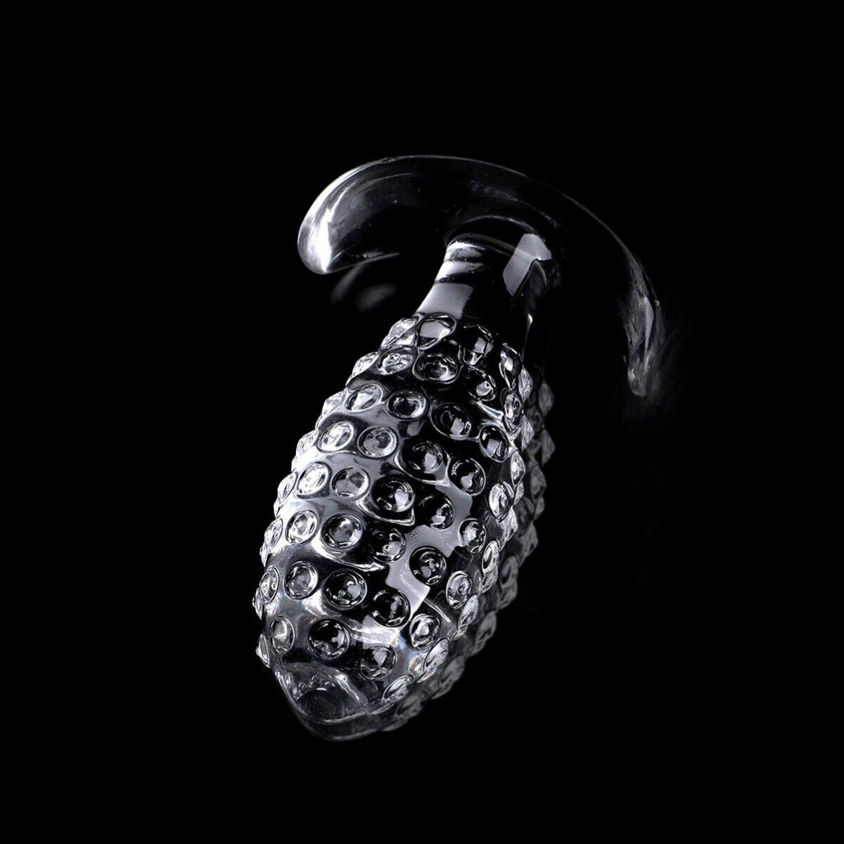 Soft squeezable Wearable Clear Nubby Anal Butt Plug Anal Play Sex Toys