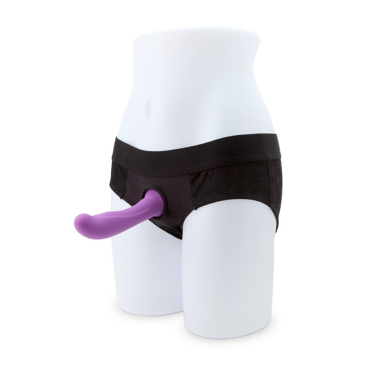 Lace Envy Black Crotchless Panty Strap On Harness L-XL Sex-toys for Women Couple