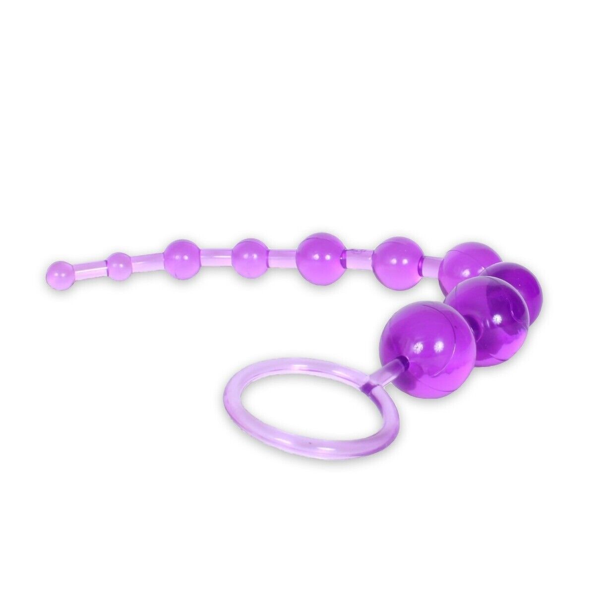 Purple Jelly Beginner Anal Beads Butt Plug Anal Play Training Sex Toys