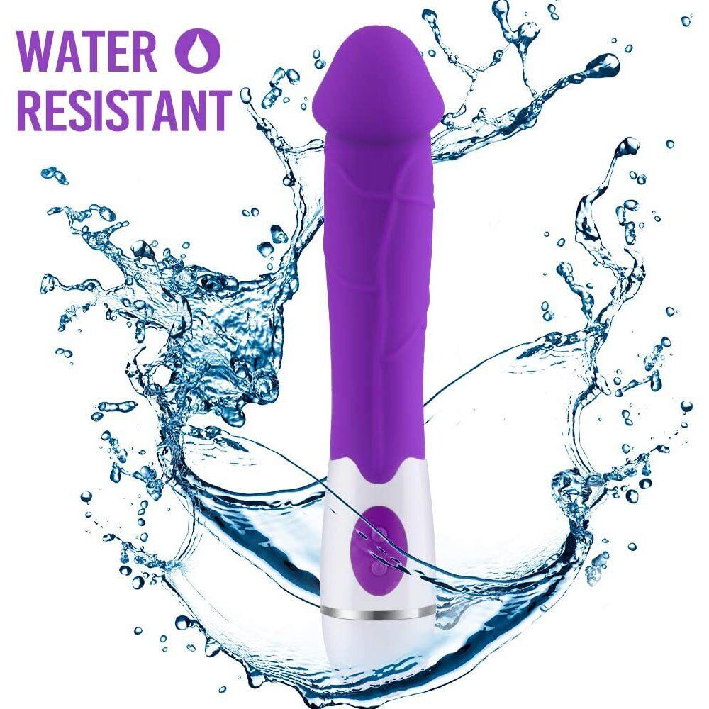 Silicone Flexible Realistic Anal Clit G-spot Vibrator Massager Sex Toy for Women