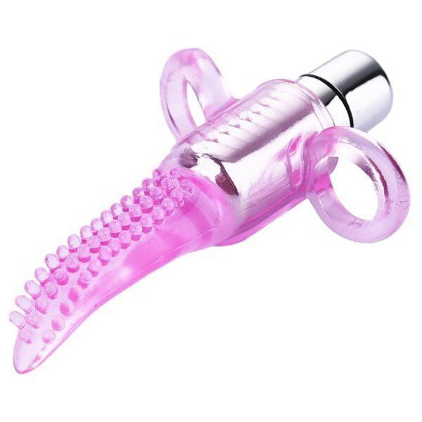 Vibrating Tongue Finger Massager Vibe Vibrator Orgasm Sex-toys for Women