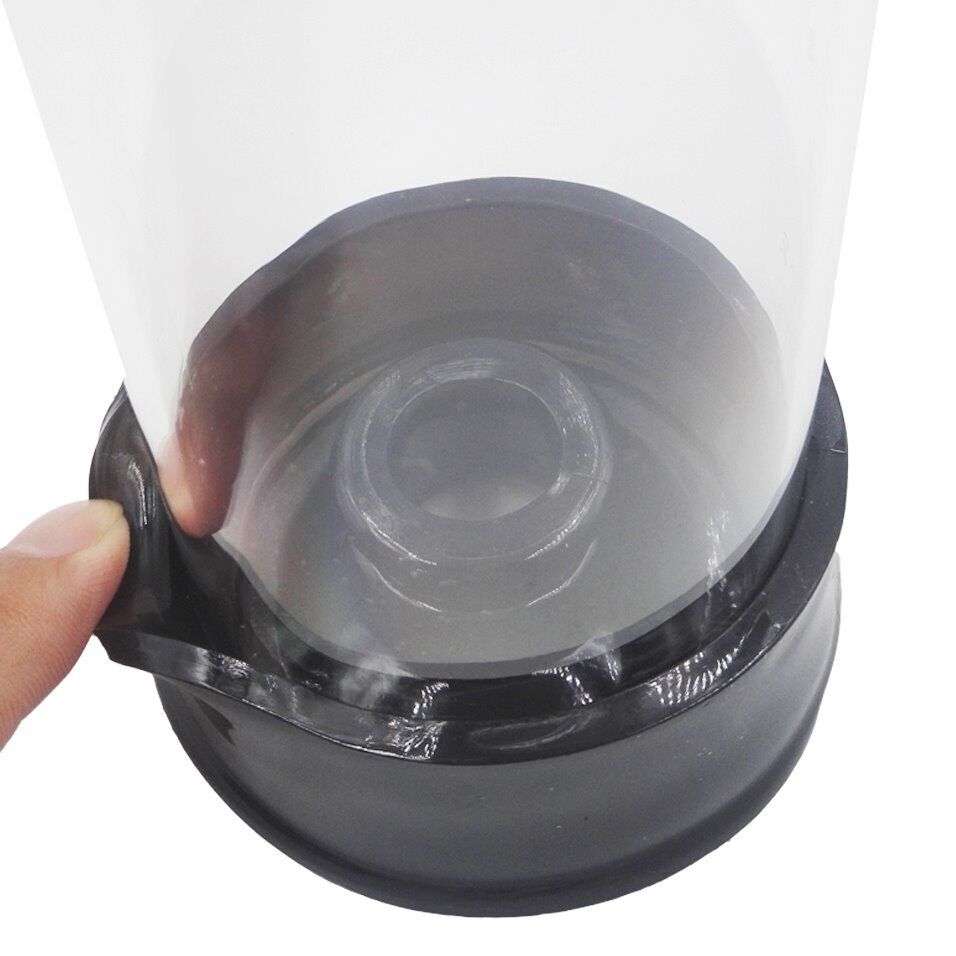 2Black Silicone Replacement Donut Sleeves for Penis Pumps Increase Suction Power