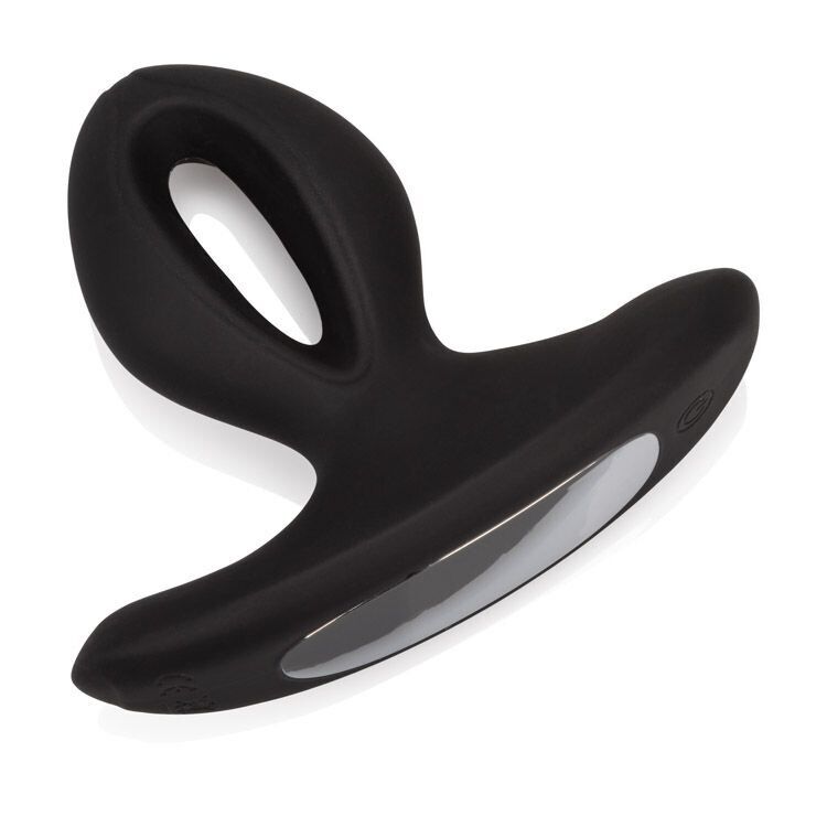 Silicone Vibrating Anal Butt Plug Probe Stimulator Vibe Sex-toys for Men Women