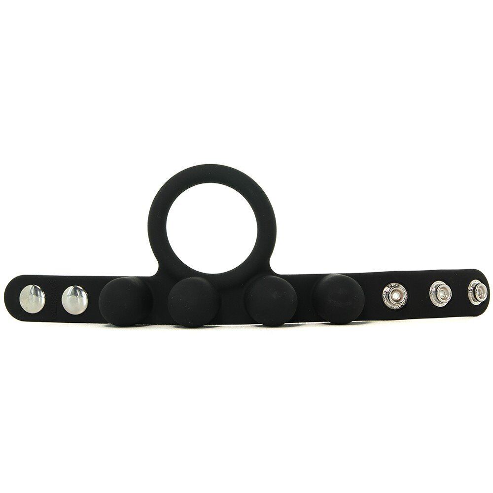 Silicone Stretchy Medium Cock Ring Scrotum Ball Stretcher with Added Weight