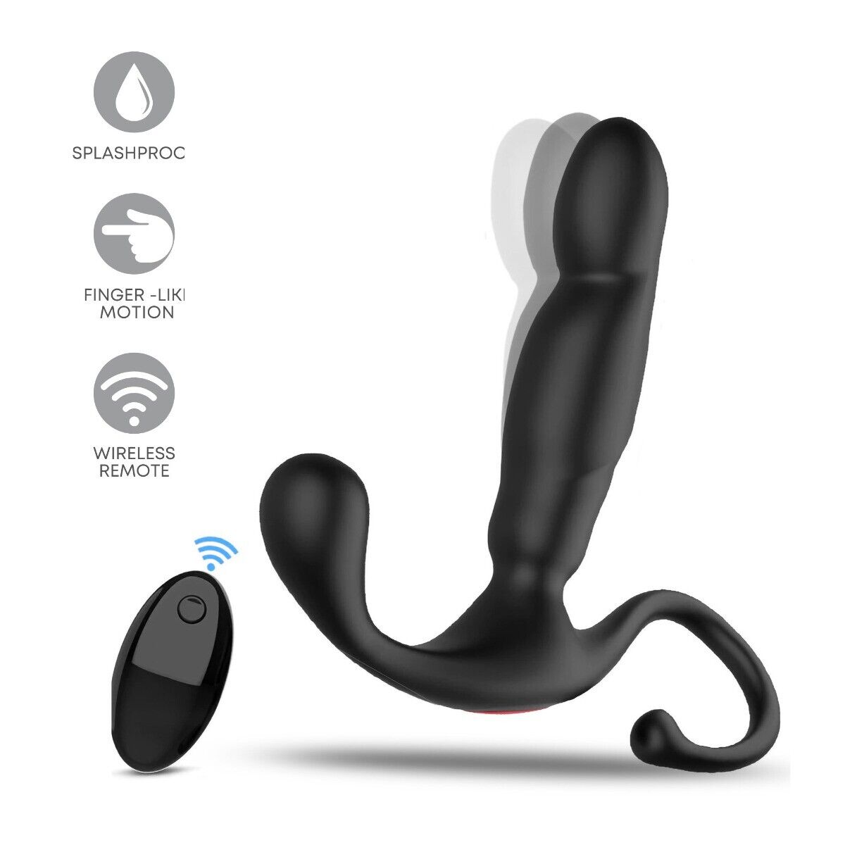 P-spot Prostate Massager Anal Stimulator Probe Vibrator Motion Fingering Tip