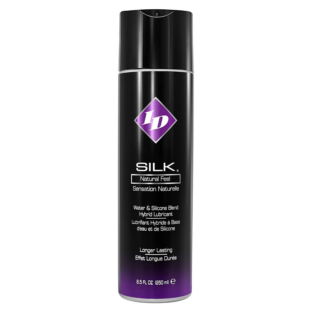 ID Lubricants Silk Personal Lubricant Water and Silicone Based Hybrid Lube 8.5oz