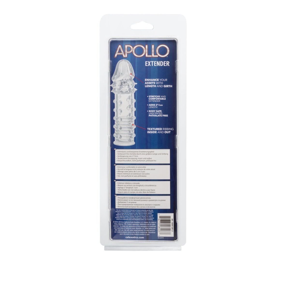 Apollo Extender Penis Girth Length Enhancer Cock Enlarge Extension Sleeve Sheath
