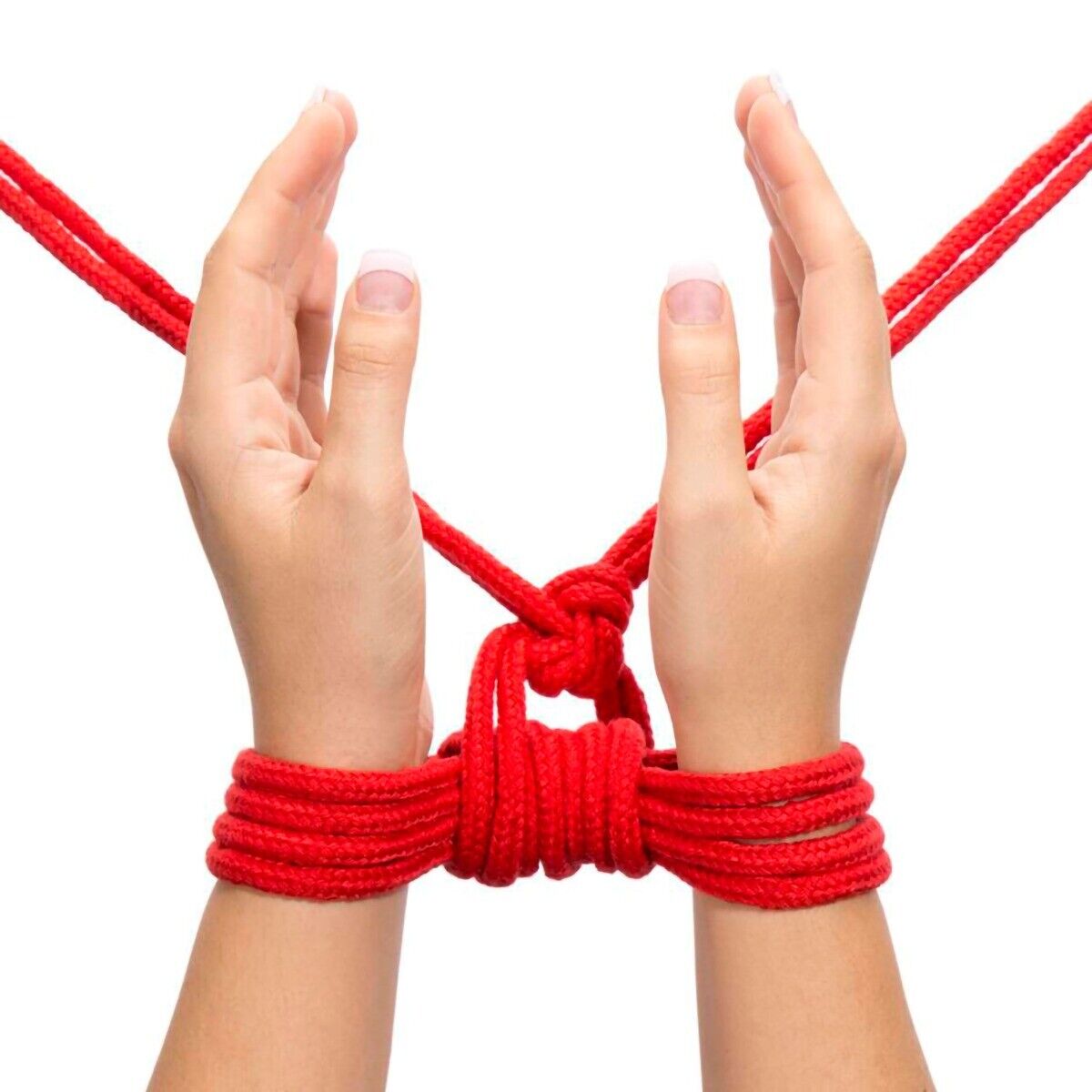Red Cotton Fetish Fantasy Bondage Rope BDSM Restraint