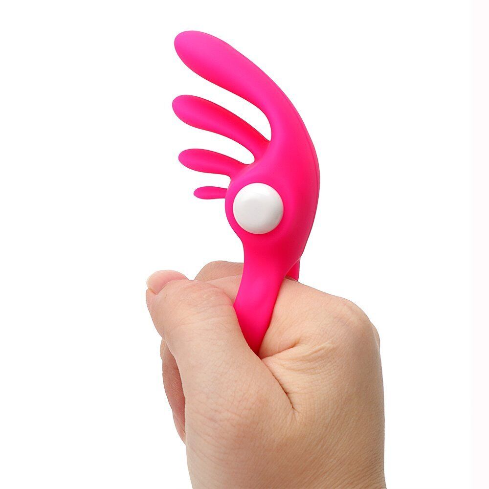 Silicone Vibrating Clit Stimulator Penis Enhancer Cock Ring Sex-toys for Couples