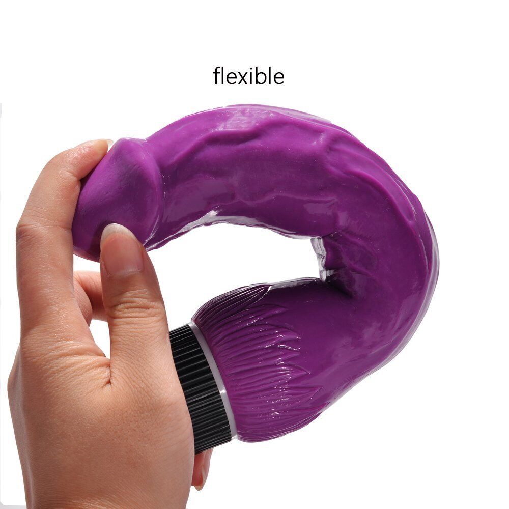 Bendable Realistic G Spot Anal Clit Vibrator Vibrating Dildo Sex Toy for Women