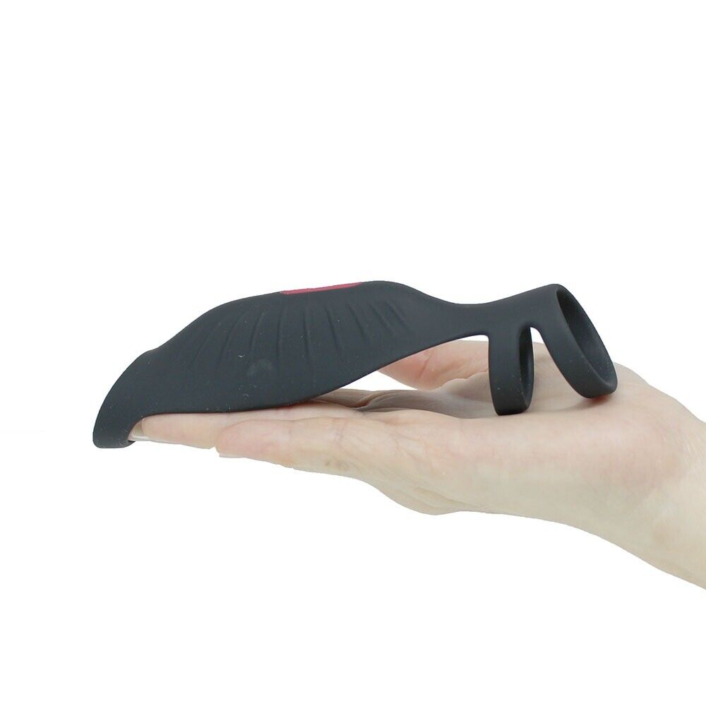 Wireless Vibrating Triple Cock Ring Penis Extension Sleeve Girth Enlarger