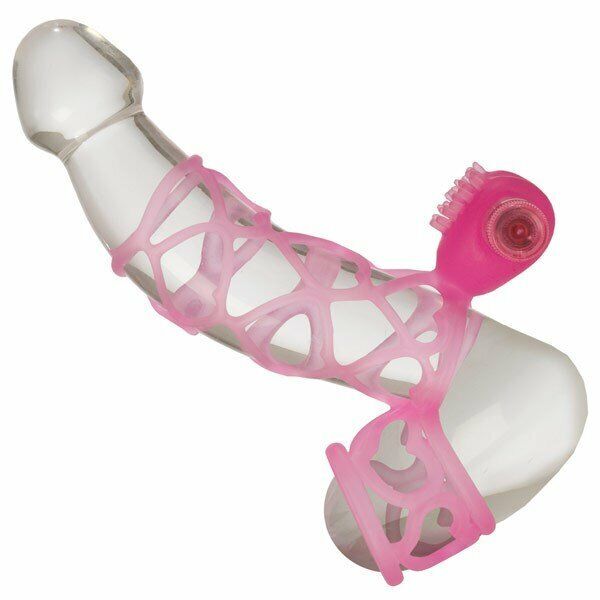 Vibrating Lover's Orgasm Cock Cage Penis Girth Erection Enhancer Extension